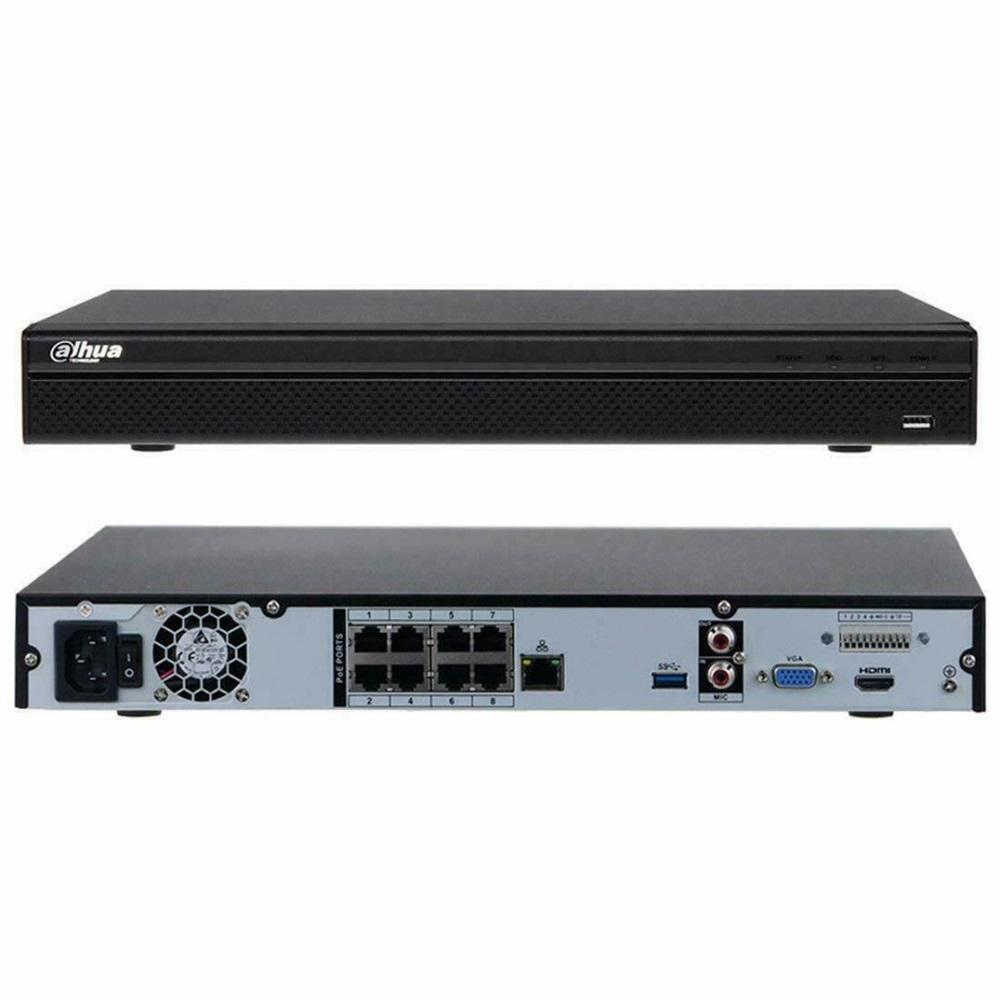DAHUA NVR4208-8P-4KS3, 8Kanal POE, 12Mpix, H265+, 2 HDD Desteği, 1080P Kayıt, 160Mbps Bant Genişliği, NVR