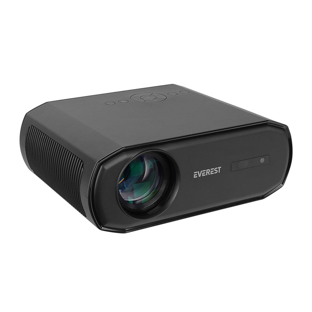 EVEREST PJ06, 350 LED Lümen, 1920X1080, 1xHDMI, 1xUSB, TF Soket, WiFi, 1xLAN, Bluetooth, 30.000 Saat Led Ömrü, 3W Speaker, Android 9.0, FULL HD Projeksiyon Cihazı