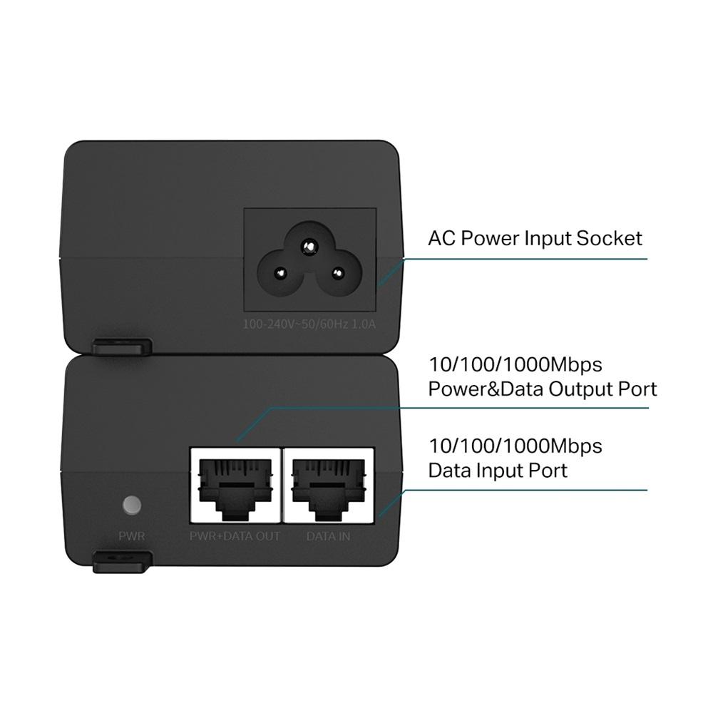 OMADA POE160S, 2 Port Gigabit, 30W PoE+ Masaüstü/Vesa Injector