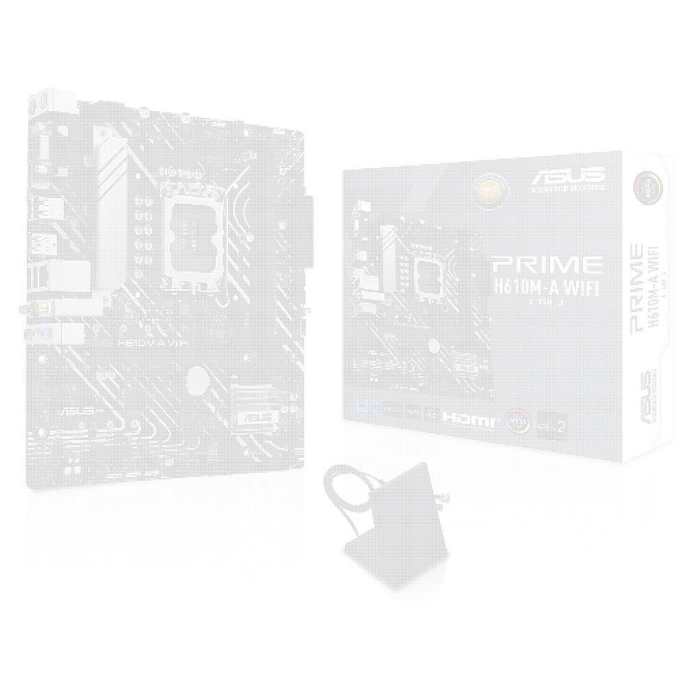 ASUS PRIME H610M-A-WIFI, 2xDDR5, M.2, D-SUB, HDMI, DP, Wi-Fi 5, Bluetooth 5.0, 12.Nesil, LGA1700 Soket, Anakart