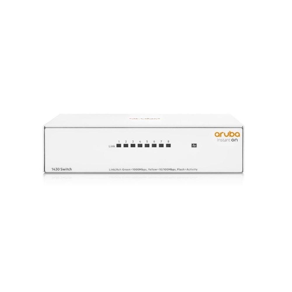 HP Aruba Instant On R8R45A 1430-8G, 8Port, GigaBit, Yönetilemez, Masaüstü Switch