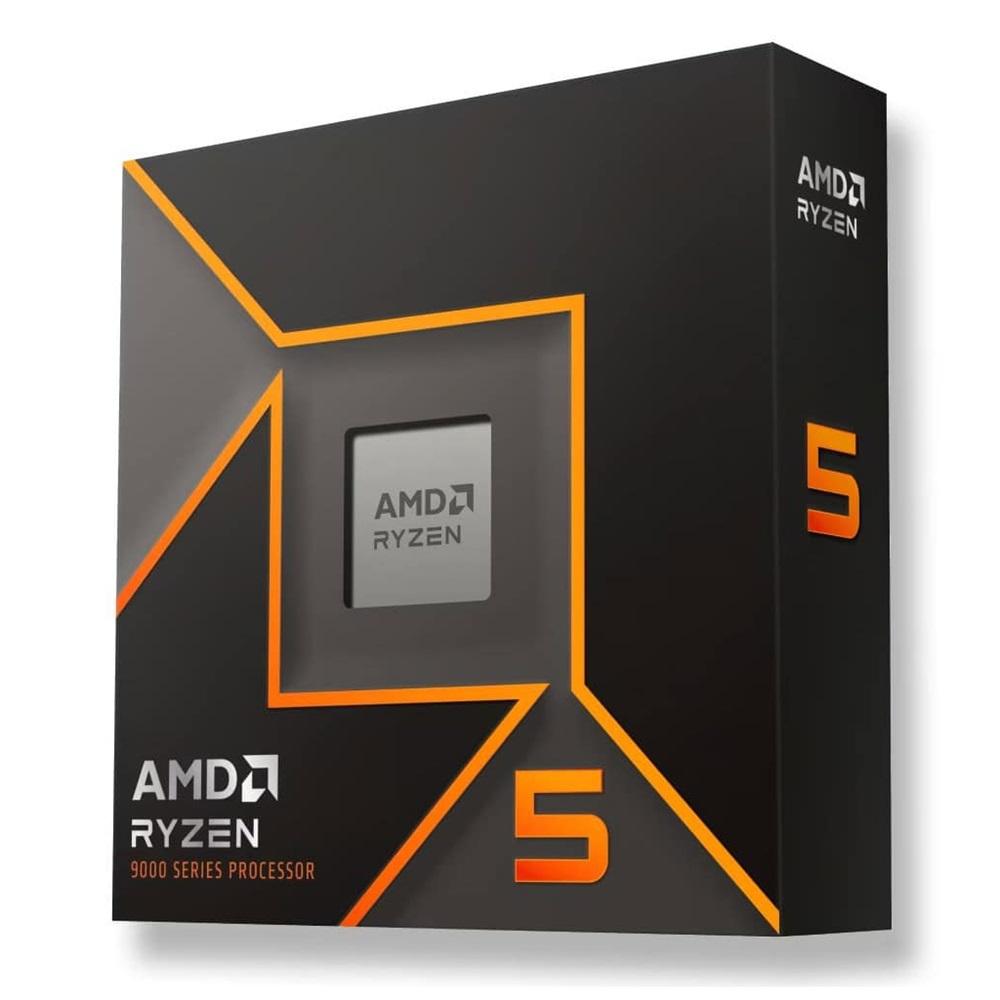 AMD RYZEN 5 9600X 6 Core, 3,90-5.40GHz, 38Mb Cache, 65W, AM5 Soket, BOX (Kutulu) (Dahili Grafik VAR, Fan YOK)