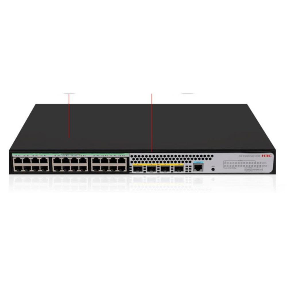 H3C S1850V2-28X, 24 Port, GigaBit, L2, 1 Port GigaBit Uplink, 4 Port 10GigaBit SFP, Web Yönetilebilir, Masaüstü Switch