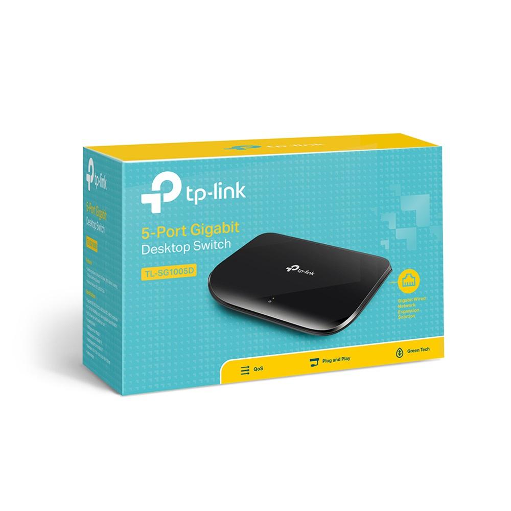 TP-LINK TL-SG1005D, 5 Port, GigaBit, Yönetilemez, Masaüstü Switch