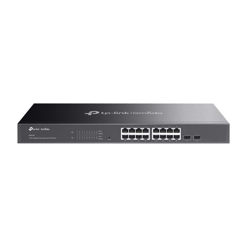 OMADA SG2218, 16 Port GigaBit, 2Port GigaBit SFP, Yönetilebilir, Rackmount Metal Kasa Switch