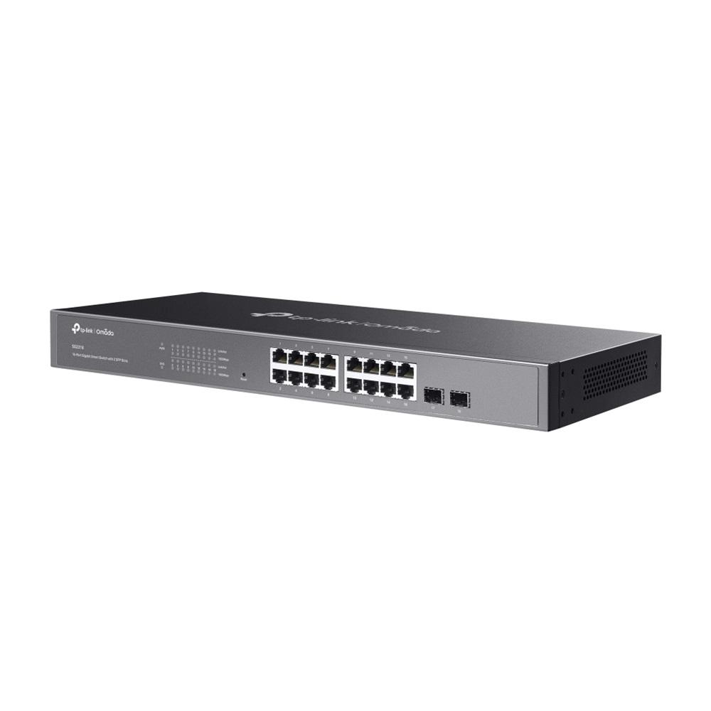 OMADA SG2218, 16 Port GigaBit, 2Port GigaBit SFP, Yönetilebilir, Rackmount Metal Kasa Switch