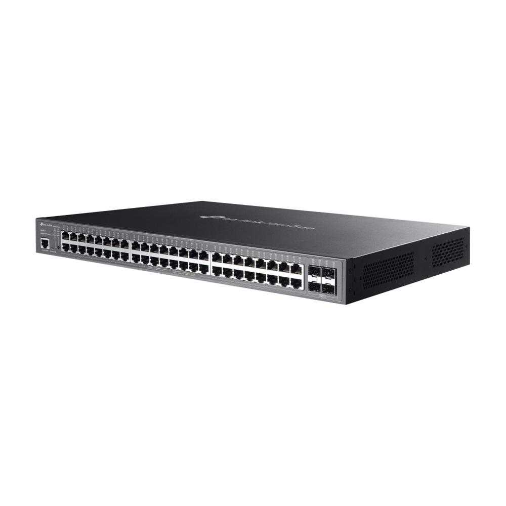 OMADA SG3452P, 52 Port Gigabit, 48 Port Gigabit PoE+, 384W, 4 Port SFP L2+ Yönetilebilir, Rackmount Metal Kasa Switch