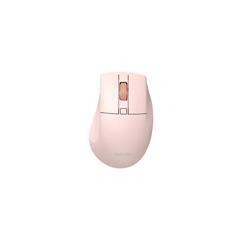 PHILIPS SPK7528P, SESSİZ, Pembe, USB Nano 2,4Gh ve Bluetooth Kablosuz, 1600dpi, Optic, 3 Tuşlu Ergonamik Mouse