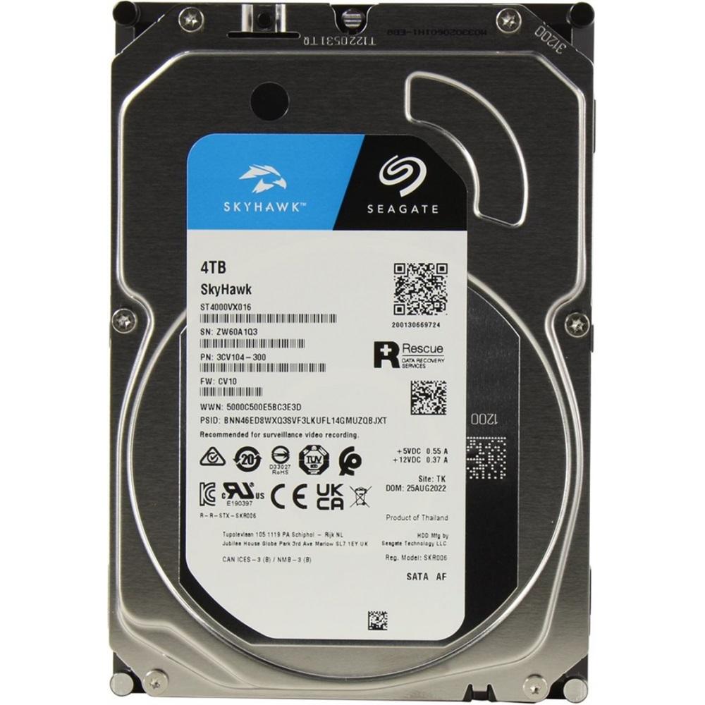 SEAGATE SKYHAWK, ST4000VX016, 3.5", 4TB, 256Mb, 5900Rpm, Güvenlik, HDD