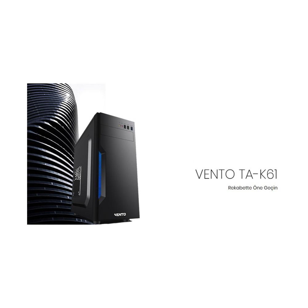 VENTO TA-K61 Mid Tower, 550W 80+ Siyah, ATX Kurumsal KASA