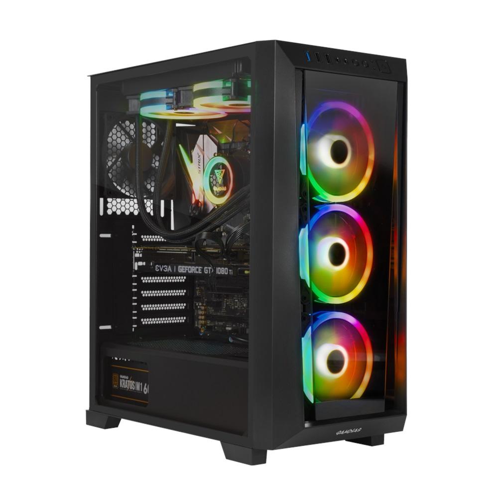 GAMDIAS TALOS M1 Elite, 750W, Tempered Glass, ARGB, 80+ Bronze, ATX GAMING KASA