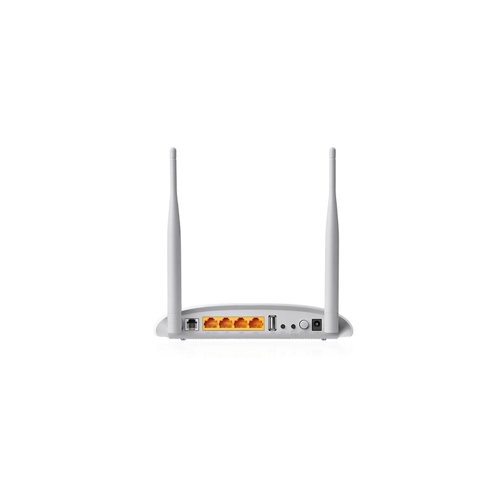 TP-LINK TD-W9970, V4.0 4 Port, 2.4Ghz Wifi, 300Mbps, 2xAnten, VDSL2, ADSL2+ MODEM