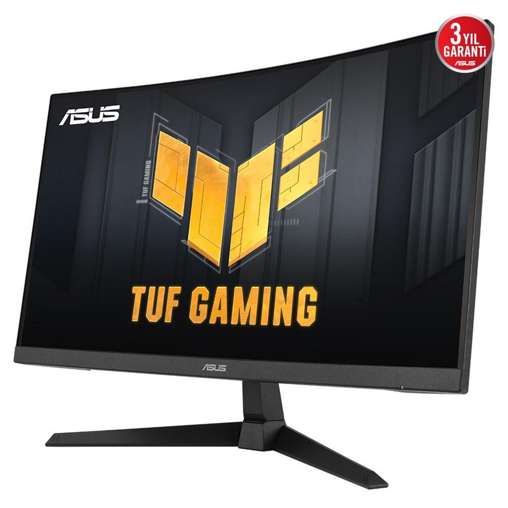 ASUS TUF GAMING VG27VQ3B 27" 1ms, 180Hz, Full HD Curved, DP, 2xHDMI, Hoparlör, Fast VA Panel, Düşük Mavi Işık, FreeSync Premium, GAMING Monitör