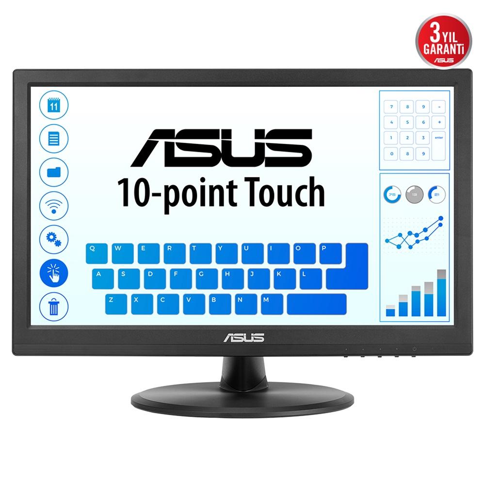 ASUS VT168HR 15.6" 5ms, 60Hz, Dokunmatik, HDMI, D-Sub, Düşük Mavi Işık, FreeSync, TN Panel Monitör