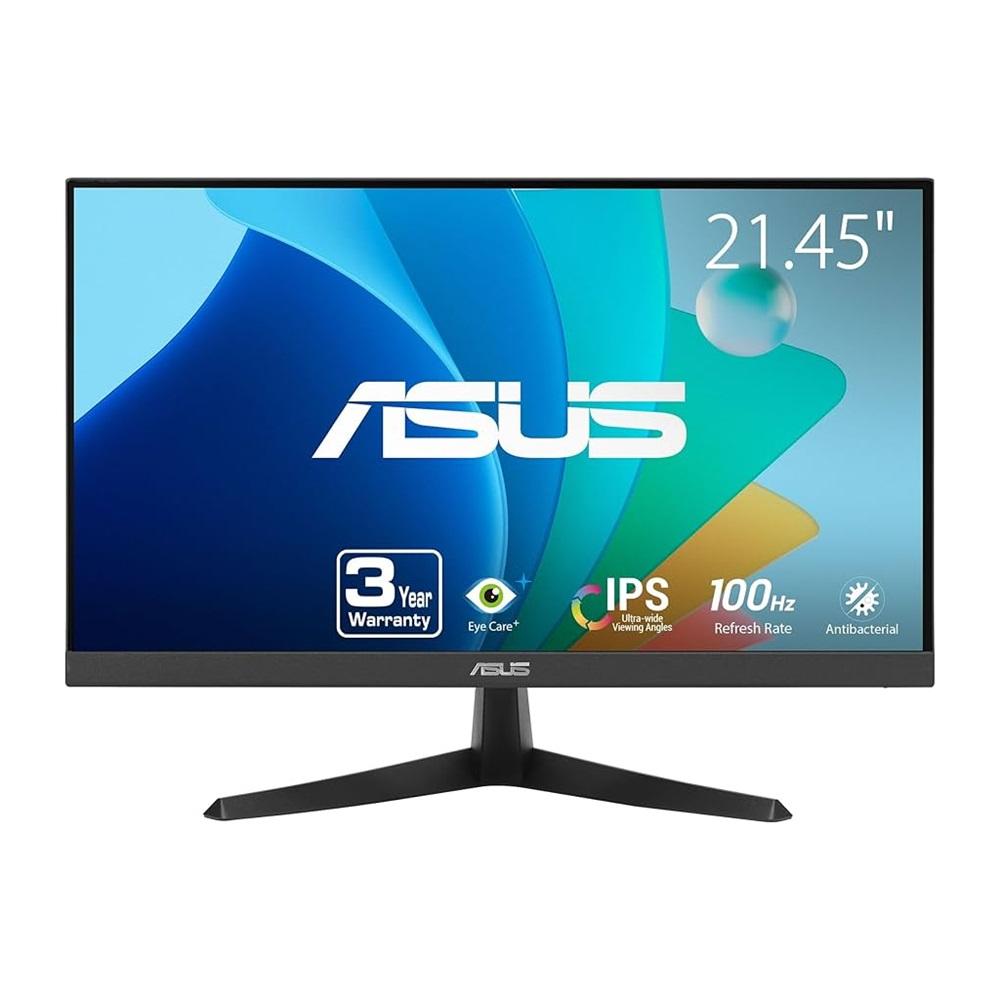 ASUS VY229HF 21.5" 1ms, 100Hz, Full HD, HDMI, D-Sub, IPS LED, Çerçevesiz Tasarım, Mavi Işık Filtresi, FreeSync GAMING Monitör