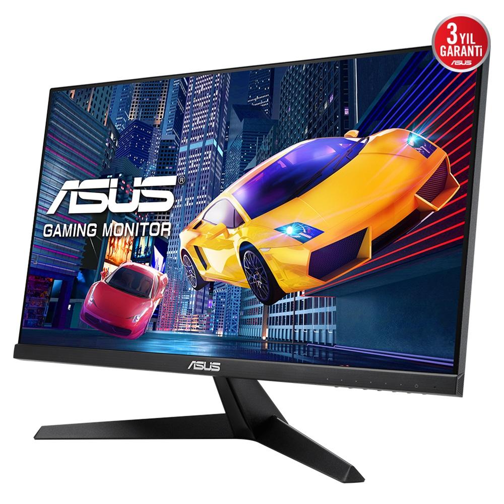 ASUS VY249HGE 23.8" 1ms, 144Hz, Full HD, HDMI, IPS LED, Anti Bakteriyel, Mavi Işık Filtresi, FreeSync Premium, GAMING Monitör