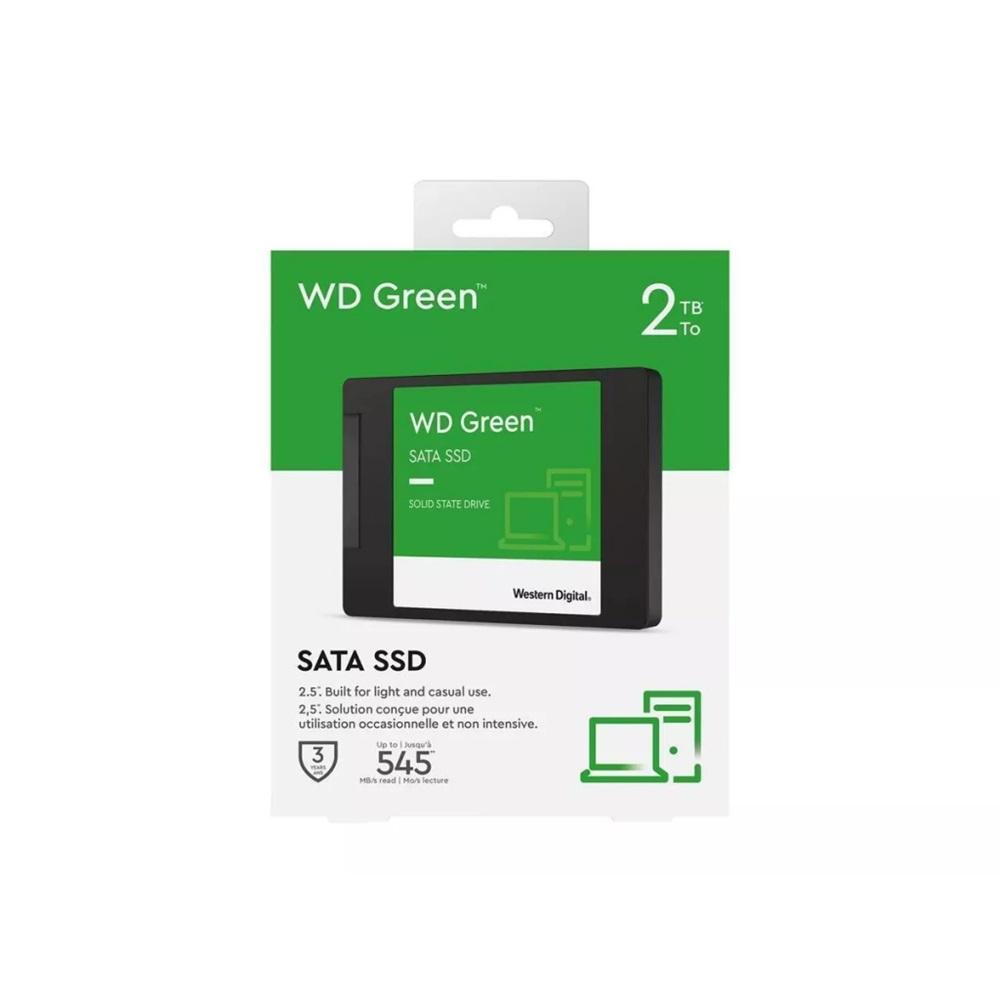 WD Green, WDS200T2G0A, 2TB, 545/465, 3D NAND, 2,5" SATA, SSD