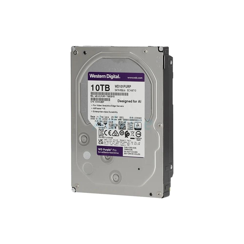 WD PURPLE WD101PURP 3,5" 10TB 256mb, 7200 Rpm, 7/24 Güvenlik HDD