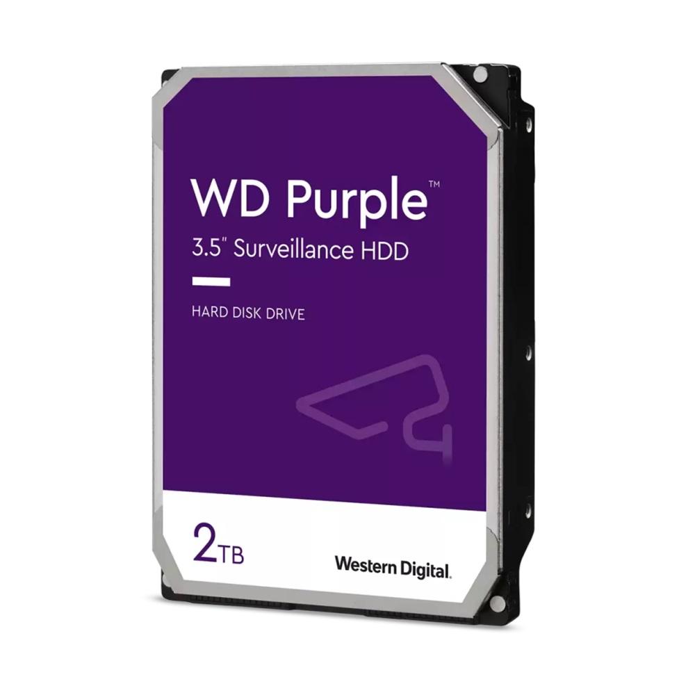 WD PURPLE, WD23PURZ, 3.5", 2TB, 256Mb, 5400 Rpm, 7/24 Güvenlik, HDD