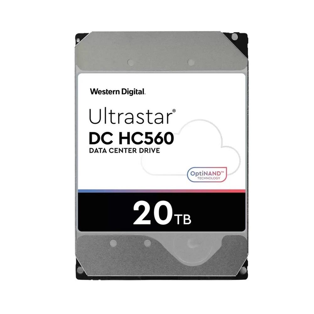 WD ULTRASTAR, WUH722020BLE6L4, 3.5", 20TB, 512Mb, 7200 Rpm, 7/24 Enterprise, DATA CENTER-GÜVENLİK-NAS-SERVER, HDD (DC HC560) (0F38785)