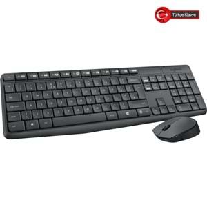 LOGITECH MK235, 920-007925, Kablosuz, Türkçe Q, Klavye Mouse Set