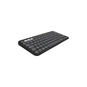 LOGITECH K380S, Pebble Keys 2, Siyah, 920-011859, Bluetooth, Türkçe, Q, Multimedya, Mini Klavye