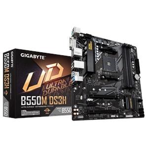 GIGABYTE B550M-DS3H rev.1.5, 4xDDR4, 2xM.2, DVI, HDMI, AM4 Soket Anakart