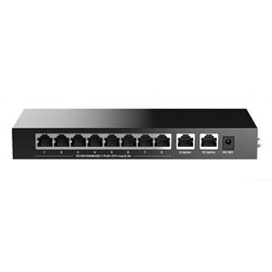 H3C Magic BS210T-HP, 10 Port, GigaBit, 8 Port PoE, 110W, +2 Port GigaBit Uplink, Metal Kasa, Yönetilemez, Masaüstü Switch