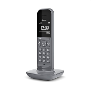 GIGASET CL390, Dect Telefon, Gri, 12 Saat Konuşma, 180 Saat Bekleme, 150 Kişilik Rehber