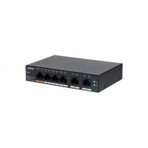 DAHUA CS4006-4ET-60, 4 Port, Megabit, 4 Port PoE, 60W, + 2 Port Uplink, Cloud Yönetilebilir, Switch