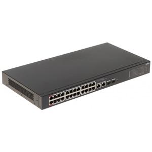 DAHUA CS4226-24ET-240, 24Port, Megabit, 24 Port PoE, 240W, +2 Port SFP Gigabit Combo, Cloud Yönetilebilir, Switch