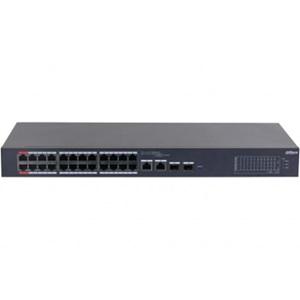 DAHUA CS4226-24ET-375, 24Port, Megabit, PoE 375W, 2 Port Gigabit Lan, 2 Port SFP Gigabit Combo, Cloud Yönetilebilir, Switch