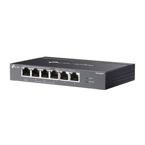 OMADA DS106GPP, 6 Port Gigabit, 3 Port Gigabit PoE+, 64W, 1 Port Gigabit PoE++, Yönetilemez, Metal Kasa Masaüstü Sessiz Switch