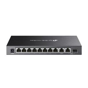 OMADA DS110GMP, 10 Port Gigabit, 8 Port Gigabit PoE+, 123W, 1 Port Combo Gigabit SFP, Yönetilemez, Metal Kasa Masaüstü Sessiz Switch