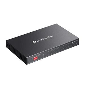 OMADA DS110GMP, 10 Port Gigabit, 8 Port Gigabit PoE+, 123W, 1 Port Combo Gigabit SFP, Yönetilemez, Metal Kasa Masaüstü Sessiz Switch