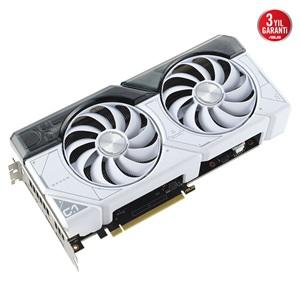 ASUS DUAL-RTX4070-O12G-WHITE, 12Gb, 192Bit, GDDR6X, 1xHDMI, 3xDP GAMING Ekran Kartı