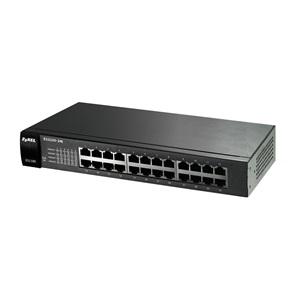 ZyXEL ES1100-24E 24 Port, MegaBit, Yönetilmez, Fast-Ethernet, Sessiz, Masaüstü Switch