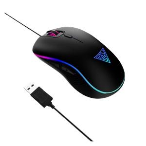 GAMDIAS AURA GS3, Çok Renkli Aydınlatma, USB Kablolu, 6 Tuşlu, Gaming Mouse, 3600DPI, Siyah