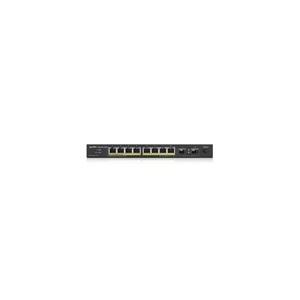 ZyXEL GS1100-10HP, 8 Port, Gigabit, 8Port PoE 130W +2Port GigaBit SFP, Yönetilemez, Masaüstü Switch