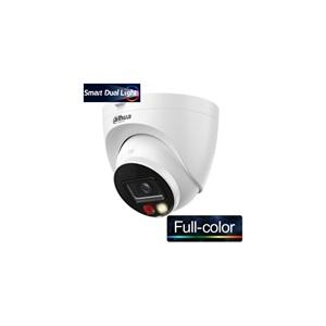 DAHUA IPC-HDW1249T-S-IL 2Mpix, 2,8mm Lens, SD Kart, Smart Dual Light, H265+, 30Mt Gece Görüşü, Dahili Mikrofon, IP67, PoE Dome IP Kamera