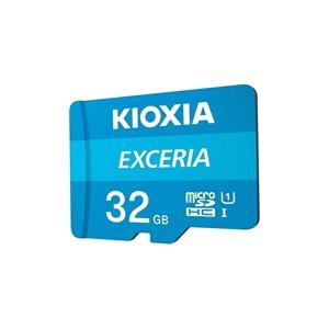 KIOXIA 32GB Exceria, LMEX1L032GG2, UHS-1, CL10, 100Mb/s, MicroSD Kart Bellek (SD Adaptörlü)