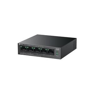 TP-LINK LS105LP, Green Tech, 5 Port, MegaBit, 4 Port POE, Metal Kasa, 41W, Yönetilemez, Masaüstü Switch