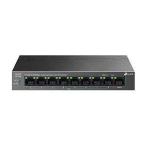 TP-LINK LS109P, Green Tech, 9 Port MegaBit, 8 Port POE, 63W, Yönetilemez, Metal Kasalı Switch