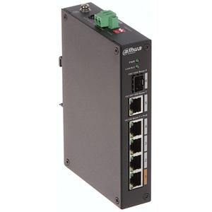 DAHUA PFS3106-4ET-60-V2, 6 Port, 4 Port Megabit PoE 60W, 1 Port Gigabit, 1 Port Gigabit SFP, Yönetilemez Masaüstü Switch