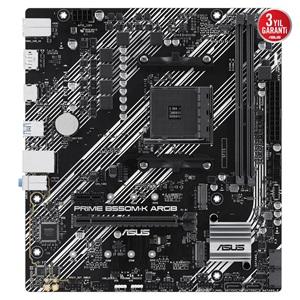 ASUS PRIME B550M-K ARGB, 2xDDR4, 2x M.2, DP, HDMI, AM4 Soket Anakart