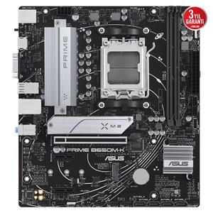 ASUS PRIME B650M-K, 2xDDR5, 2x M.2, D-SUB, HDMI, AMD Ryzen 7000 Serisi, AM5 Soket Anakart