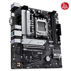 ASUS PRIME B650M-K, 2xDDR5, 2x M.2, D-SUB, HDMI, AMD Ryzen 7000 Serisi, AM5 Soket Anakart