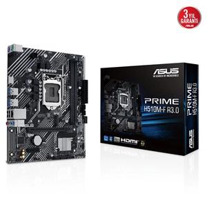 ASUS PRIME H510M-F R3.0, 2xDDR4, M.2, HDMI, 10-11.Nesil, LGA1200 Soket, Anakart