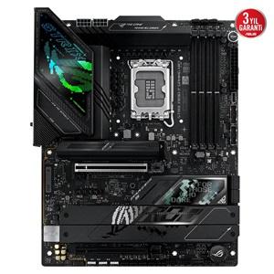 ASUS ROG STRIX Z890-F GAMING WIFI, 8600MHz, 4xDDR5, 5x M.2, HDMI, DP, 2xThunderbolt, 4xType-C, Wi-Fi 7, Bluetooth 5.4, Intel Core Ultra CPU(Seri 2), LGA1851 Soket, Gaming Anakart