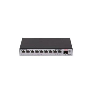 H3C S1600V2-10P-HPWR, 8 Port, GigaBit, PoE 125W, L2, 1 Port GigaBit Uplink, 1 Port GigaBit SFP, Web Yönetilebilir, Masaüstü Switch